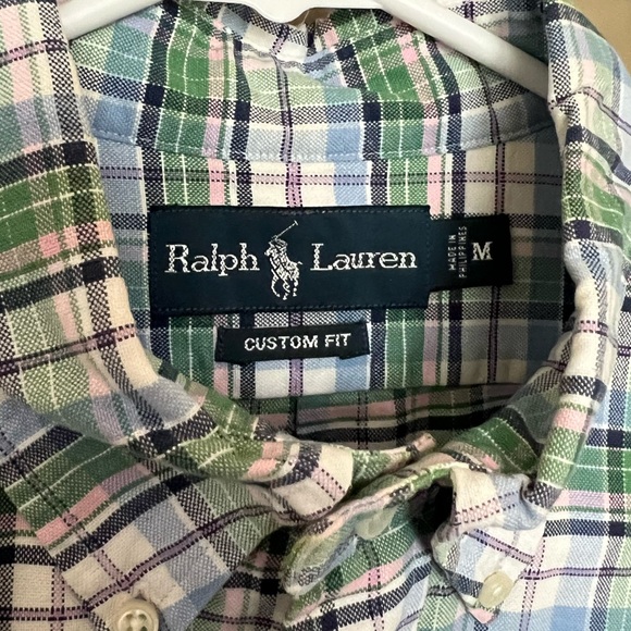 Polo Ralph Lauren Mens Non Iron Button Down Size Medium - Picture 2 of 3